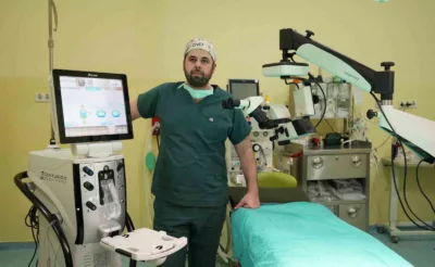 Katarakt ameliyatını kolaylaştıran cihaz, Anadolu Hastanesi’nde hizmete girdi