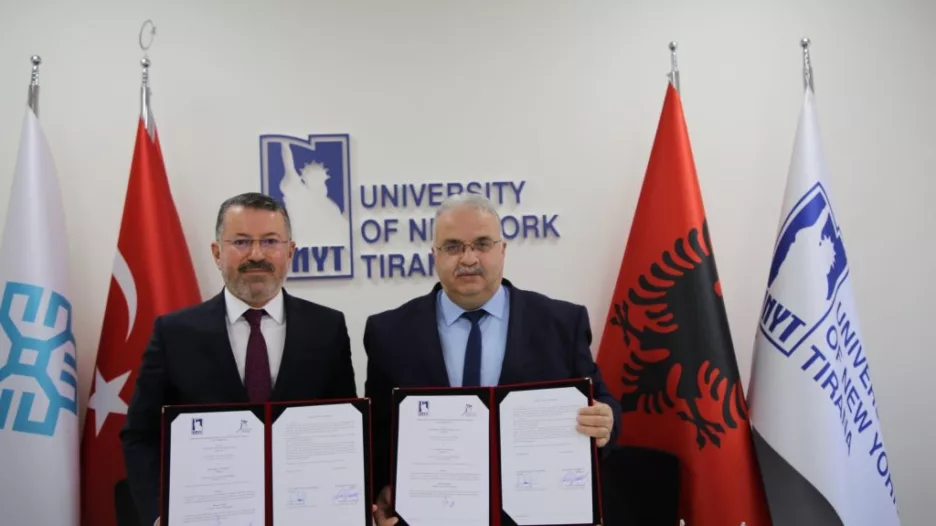 KBÜ ile Tiran New York Üniversitesi arasında iş birliği protokolleri imzalandı