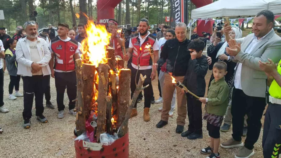 Motosiklet tutkunları Motosiklet ve Kamp Festivalinde buluştu