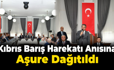 Kıbrıs Barış Harekatı Anısına Aşure Dağıtıldı