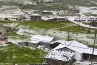 Ovit Yaylası’na Haziran ayında kar sürprizi