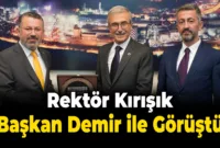 KBÜ Rektörü Prof. Dr. Fatih Kırışık Kardemir Yönetim Kurulu Başkanı Prof. Dr. İsmail Demir İle Görüştü