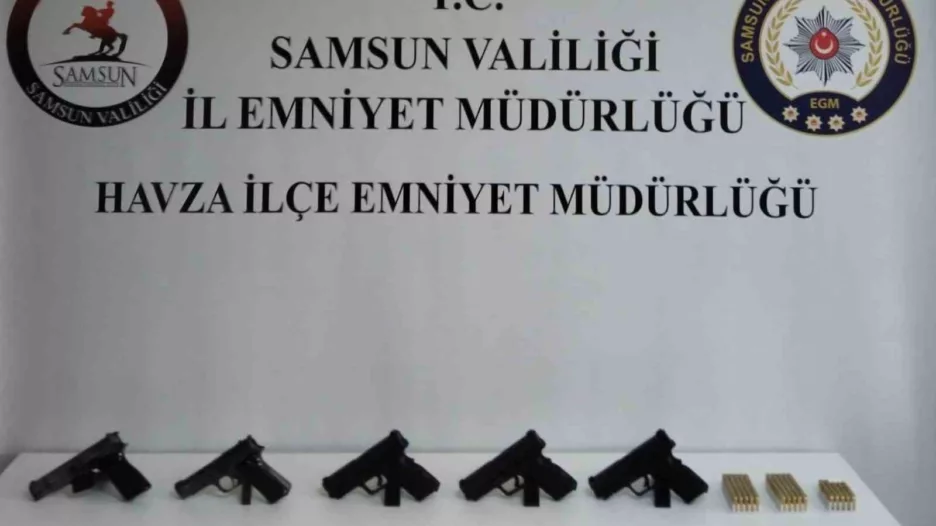Samsun’da kaçak silah ticareti operasyonu