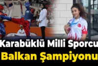 Karabüklü Milli Sporcu Irmak Taşbaş Şampiyon Oldu