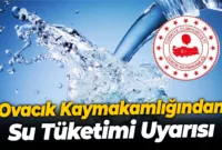 Ovacık Kaymakamlığından Su Tüketimi Uyarısı