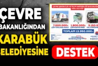 Çevre Bakanlığından Karabük Belediyesine Destek