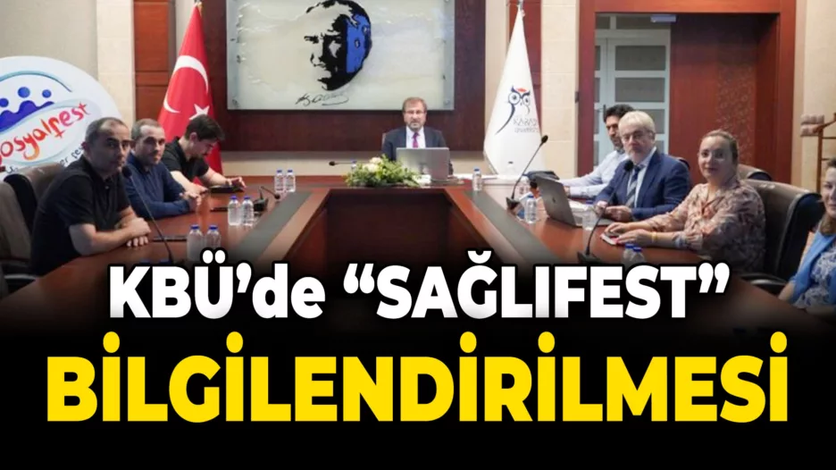 KBÜ’de SAĞLIKFEST’in yarışmaları ile ilgili bilgilendirme yapıldı