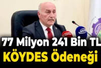 Karabük’e 77 Milyon 241 Bin TL KÖYDES Ödeneği Geldi