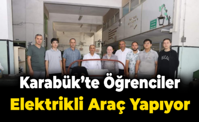 Öğrenciler elektrikli aracını kendi yapıyor