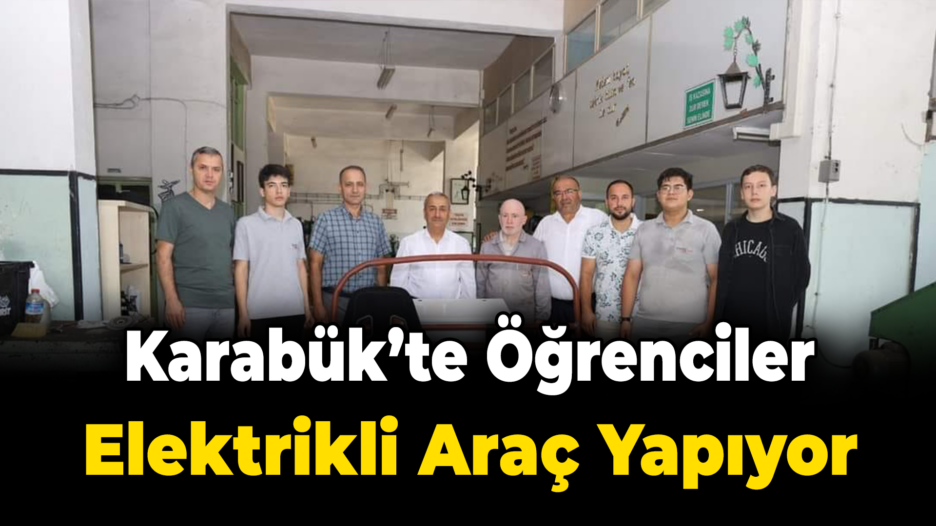 Öğrenciler elektrikli aracını kendi yapıyor