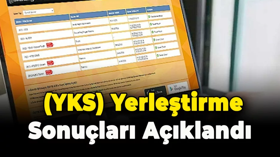 Yükseköğretim Kurumları (YKS) yerleştirme sonuçları açıklandı