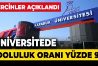 Karabük Üniversitesinde Doluluk Oranı %98 Oldu