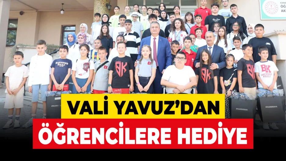 Vali Yavuz’dan Başarılı Öğrencilere Hediye