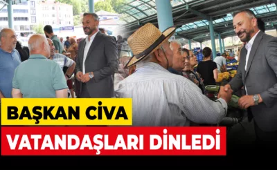 Başkan Civa Esnaf ve Vatandaşlar Bir Araya Geldi