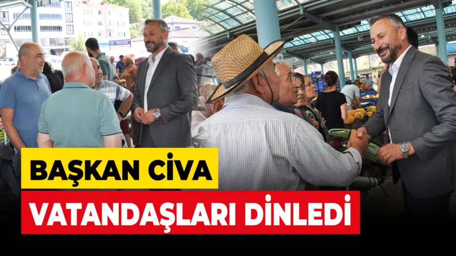 Başkan Civa Esnaf ve Vatandaşlar Bir Araya Geldi