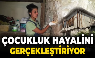 2 yıldır inşaat işiyle uğraşan Çalıkbaş, tarihi konağın restorasyonuna katkı sağlıyor