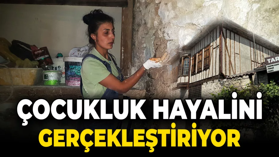 2 yıldır inşaat işiyle uğraşan Çalıkbaş, tarihi konağın restorasyonuna katkı sağlıyor