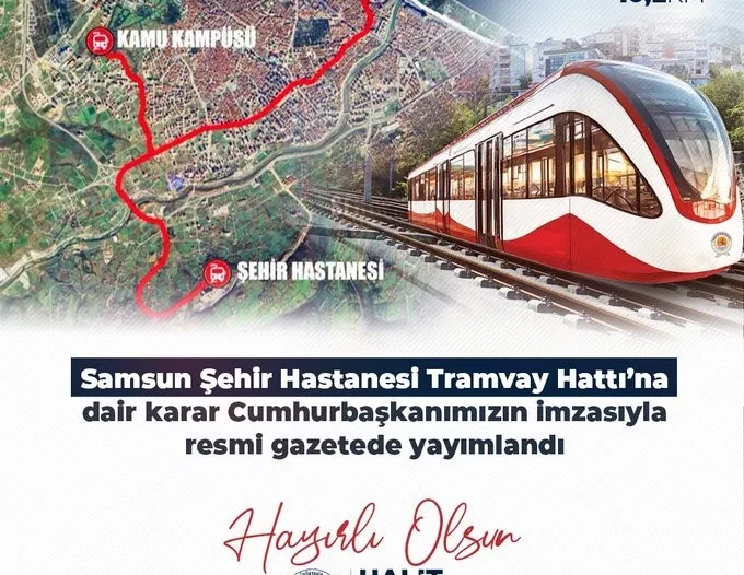 resmi gazetede yayimlandi samsunun yeni tramvay hattini bakanlik yapacak WVbzl7Xh