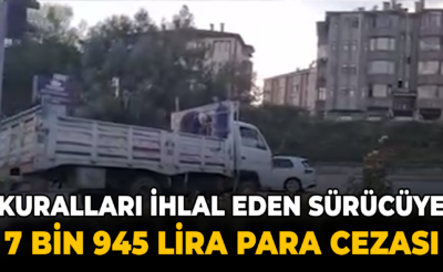 Safranbolu’da Trafik Kurallarını İhlal Eden Kamyonet Sürücüsüne Ceza Kesildi