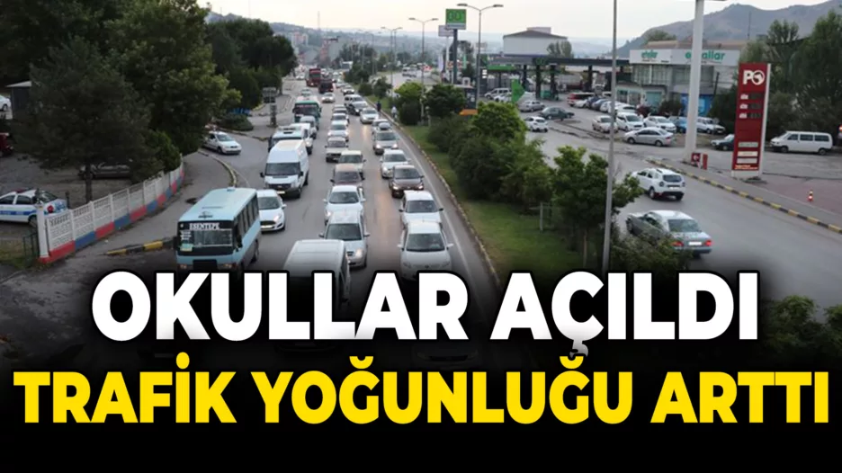 Okullar Açıldı, Trafik Yoğunluğu Arttı