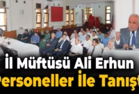 Karabük İl Müftüsü Ali Erhun, Personeli ile Tanıştı