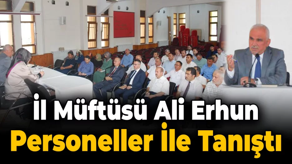 Karabük İl Müftüsü Ali Erhun, Personeli ile Tanıştı