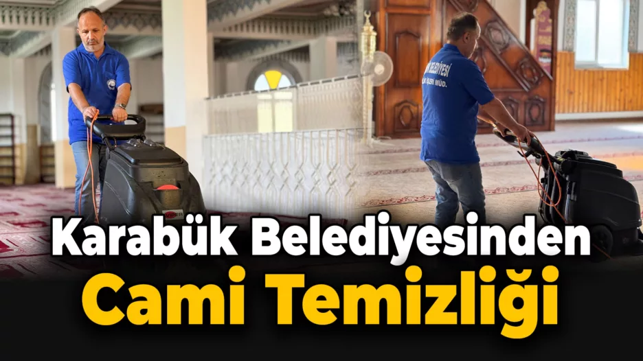 Karabük Belediyesi Camileri Temizliyor