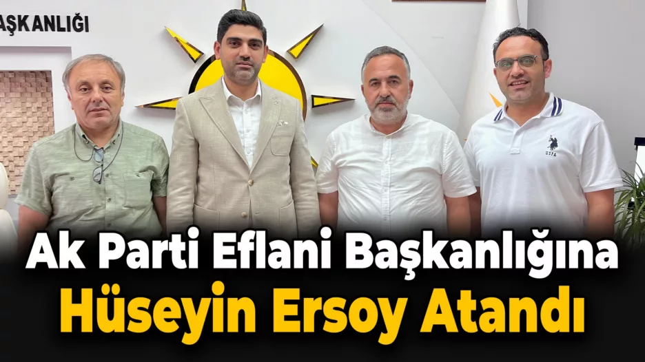 AK Parti Eflani İlçe Başkanlığına Atama Yapıldı