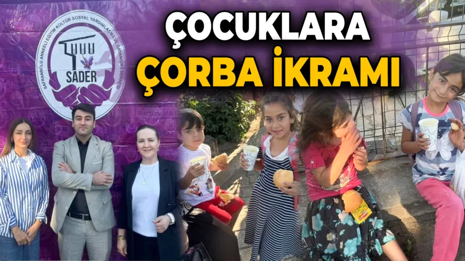 Safranbolu’da Çocuklara Sıcak Çorba İkramı