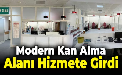 KEAH’de Yeni Kan Alma Alanı Hizmete Girdi