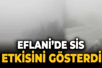 Eflani’de Yüksek Kesimlerinde Sis Etkili Oldu