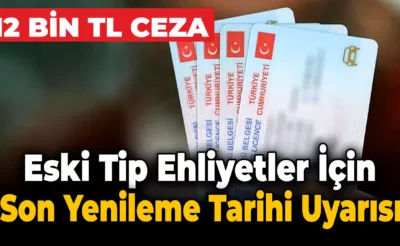 Yıl Sonuna Kadar Yenilenmez İse 12  Bin TL Cezası Var