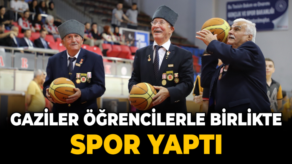 Karabük’te gaziler, öğrenciler ile birlikte spor faaliyetleri yaptı