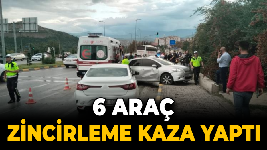 Karabük’te 6 araçlı zincirleme trafik kazası: 4 yaralı