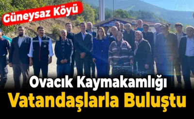 Ovacık Kaymakamından Köy Ziyaretleri