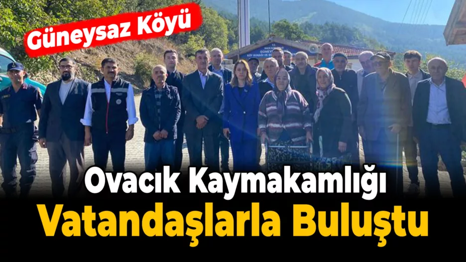 Ovacık Kaymakamından Köy Ziyaretleri