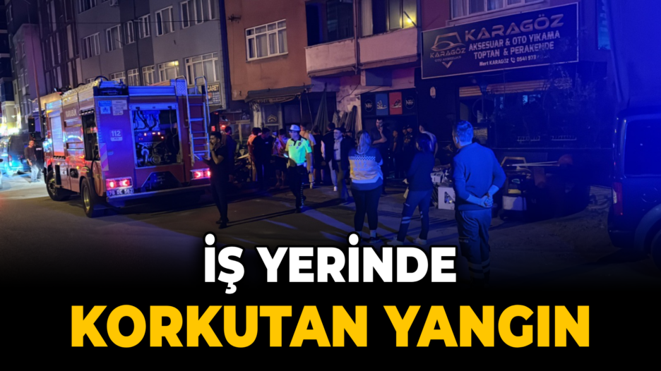 İş yerinde korkutan yangın