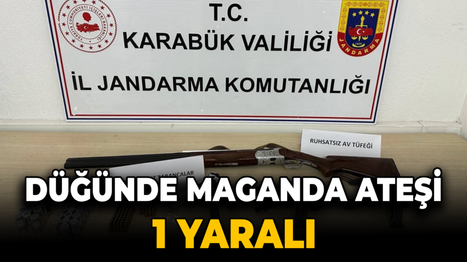 Düğünde maganda ateşi: 1 yaralı, 3 gözaltı