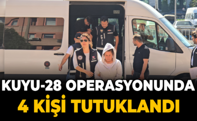 Karabük’te Kuyu-28 operasyonunda 4 kişi tutuklandı