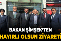 Hazine ve Maliye Bakanı Mehmet Şimşek Karabük Belediyesini Ziyaret Etti