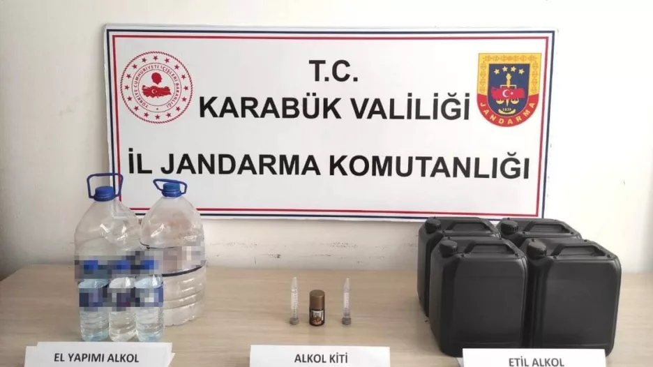 Karabük’te sahte alkol operasyonu