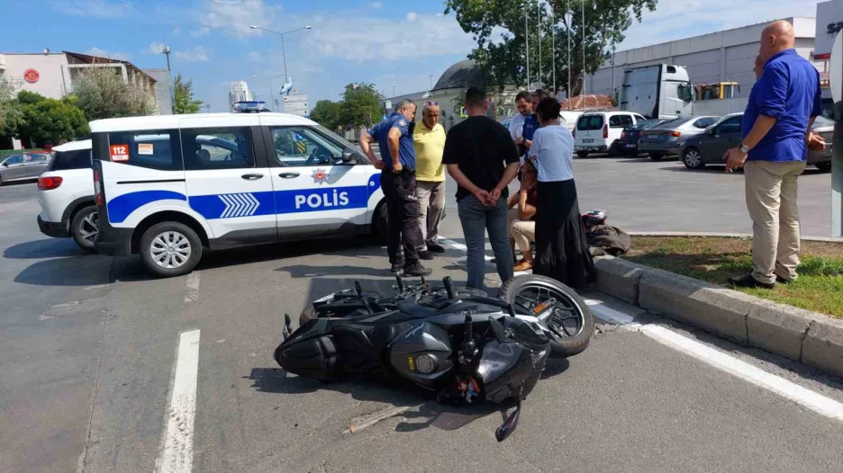 Samsun’da otomobil ile motosiklet çarpıştı: 1 yaralı