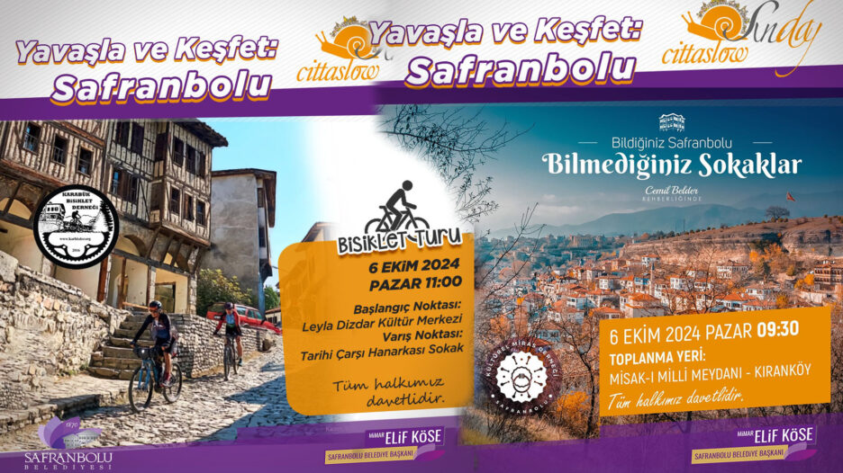 Safranbolu Belediyesi’nden Cittaslow Sunday Etkinliği