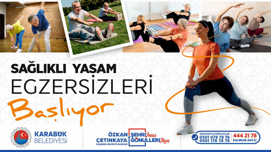 Karabük’te Sağlıklı Yaşam İçin Egzersiz Programları Başlıyor