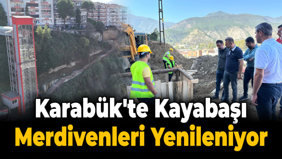 Başkan Çetinkaya, Kayabaşı Merdivenlerini Yeniliyor