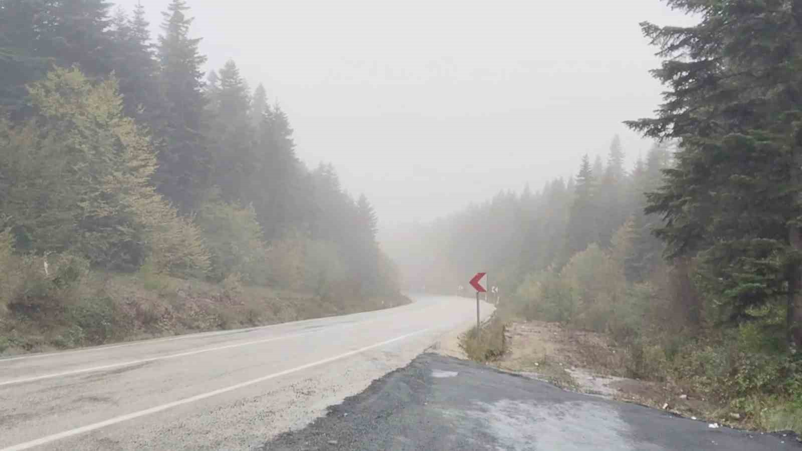 karabukte saganak ve sis etkili oluyor SAHHLSLX