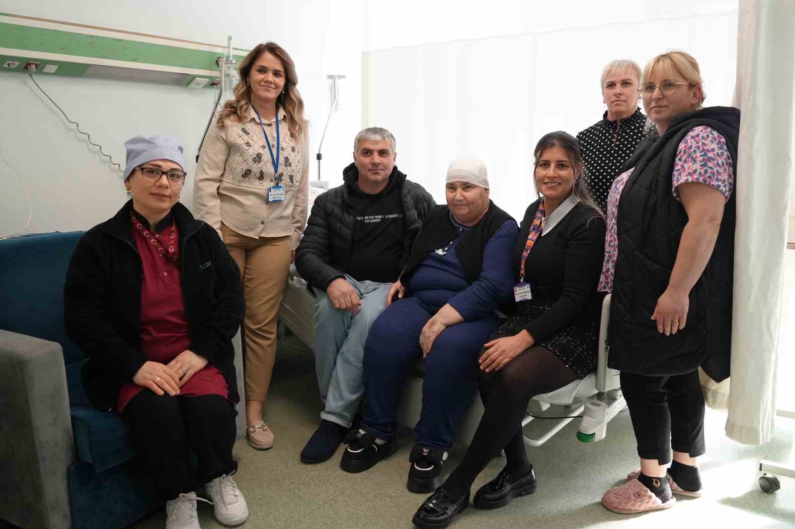 gurcistanli hasta beyin tumorunden samsundaki devlet hastanesinde kurtuldu