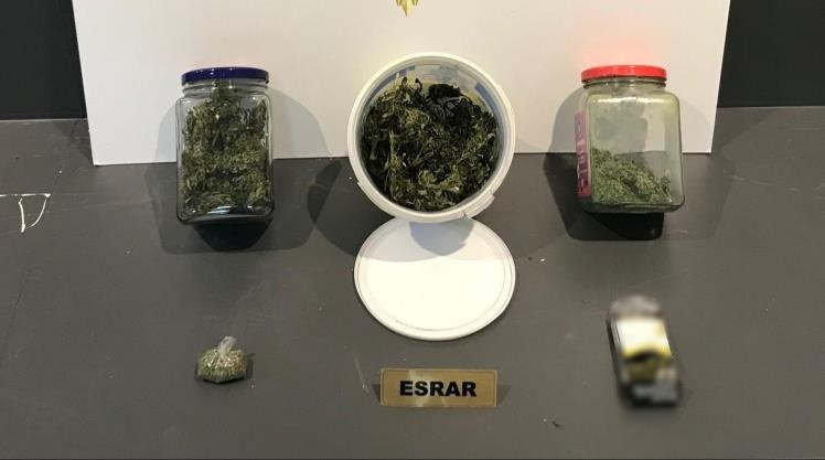 samsunda esrarla yakalanan sahis gozaltina alindi