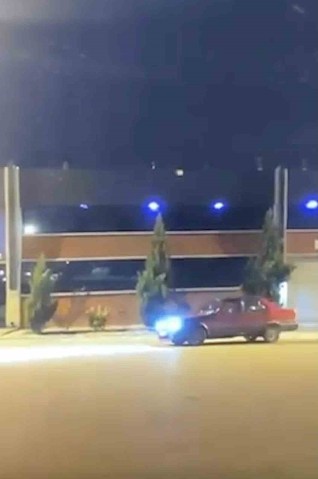 cadde ortasinda drift atti cezasi agir oldu