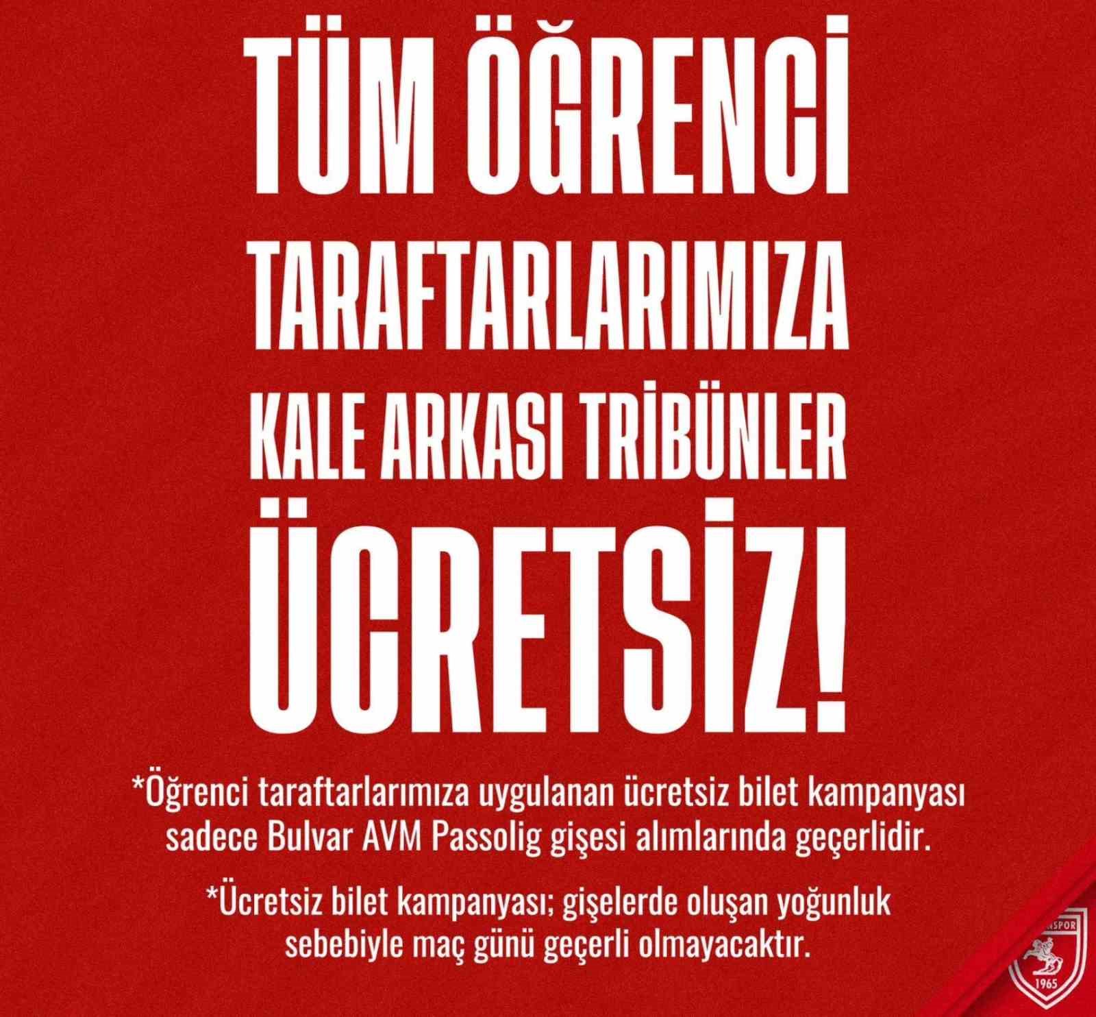 samsunspor hatayaspor maci biletleri ogrencilere ucretsiz BqPAS3QT